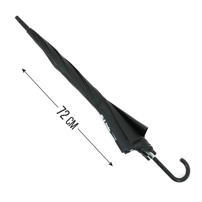 Зонт трость полуавтомат «Горы, реки - Урал навеки», цвет черный, 8 спиц, R = 45 см Зонт трость полуавтомат «Горы, реки - Урал навеки», цвет черный, 8 спиц, R = 45 см