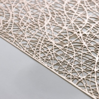 Дорожка на стол Доляна &laquo;Паутинка&raquo;, 30&times;150 см, цвет золотой