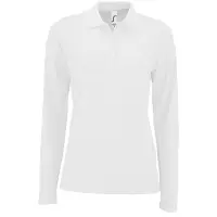 Рубашка поло женская с длинным рукавом Perfect LSL Women белая, размер XL