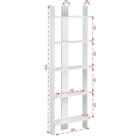 Стеллаж Малый 580х250х1800 Белый