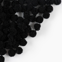 Набор деталей для декора «Бомбошки», 100 шт., размер одной шт. — 1 см, цвет черный Набор деталей для декора «Бомбошки», 100 шт., размер одной шт. — 1 см, цвет черный