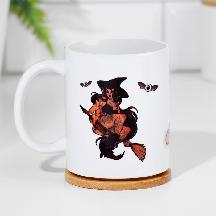 Кружка чайная керамическая Кружка чайная керамическая "Кружка чайная керамическая ведьмы"