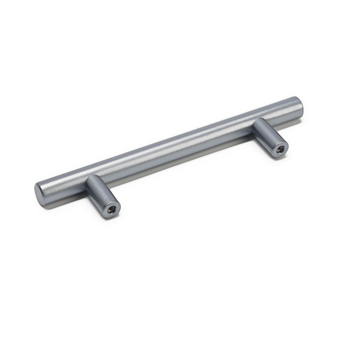 Ручка рейлинг ТУНДРА, облегчённая, d=12 мм, м/о 96/150 мм, внеш ножка, цвет графит Ручка рейлинг ТУНДРА, облегчённая, d=12 мм, м/о 96/150 мм, внеш ножка, цвет графит