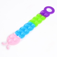 Развивающая игрушка «Гусеница» с присосками, МИКС Развивающая игрушка «Гусеница» с присосками, МИКС