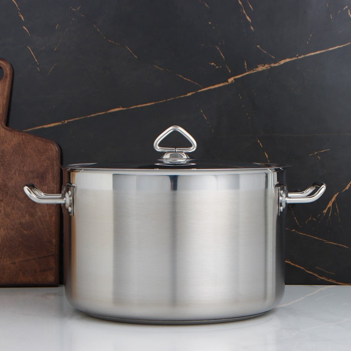 Кастрюля, 11 л, d=29.5 см, капсульное дно, индукция Кастрюля, 11 л, d=29.5 см, капсульное дно, индукция