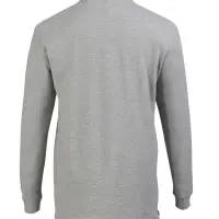 Рубашка поло мужская с длинным рукавом Star 170, серый меланж, размер M