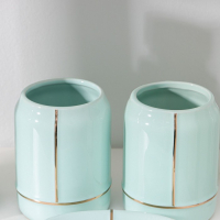 Набор аксессуаров для ванной комнаты «Лайн», 4 предмета (дозатор 400 мл, мыльница, 2 стакана), цвет зелёный Набор аксессуаров для ванной комнаты «Лайн», 4 предмета (дозатор 400 мл, мыльница, 2 стакана), цвет зелёный