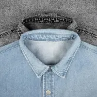 Куртка джинсовая O3, серая, размер M/L