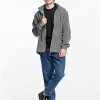 Куртка мужская North, серый меланж, размер XXL