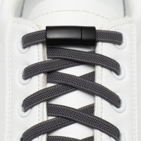 Фиксатор для шнурков, на магните, пара, размер 2,6 &times; 2 &times; 0,7 см, цвет чёрный