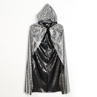 Карнавальный набор &laquo;Серебряная Змейка&raquo;: плащ длина 80 см, маска