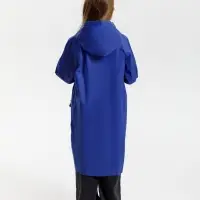 Дождевик детский RainDrop Kids, ярко-синий, 10 лет (рост 130-140)
