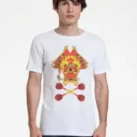 Футболка Yo Ho Hohloma, белая, размер XS