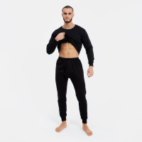 Термобельё мужское НАЧЁС (лонгслив/брюки), цвет чёрный, размер 50 Термобельё мужское НАЧЁС (лонгслив/брюки), цвет чёрный, размер 50