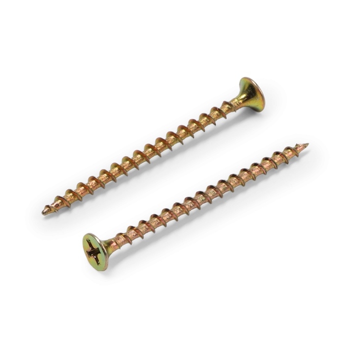 Саморезы универсальные ТУНДРА krep, 3.5х55 мм, жёлтый цинк, 500 шт. Саморезы универсальные ТУНДРА krep, 3.5х55 мм, жёлтый цинк, 500 шт.