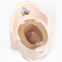 Горшок детский антискользящий &laquo;Комфорт&raquo; с крышкой, съёмная чаша, цвет кремовый
