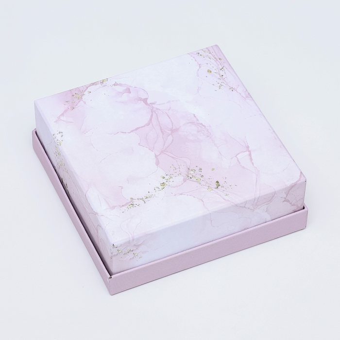 Подарочная коробка квадратная "Гранит",13,5 х 13,5 х 5 см