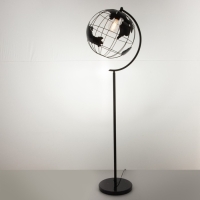 Торшер "Планета" E27 40Вт черный 48х30х165 см