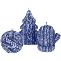 Свеча Kniteam, клубок, синий Свеча Kniteam, клубок, синий