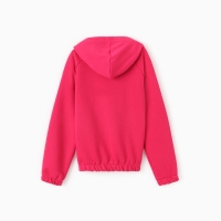 Толстовка (худи) детская MINAKU: Exclusive print, цвет фуксия, рост 152 см