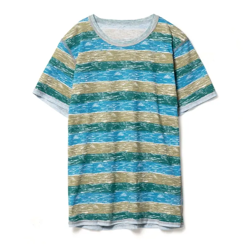 Футболка мужская RAYET двусторонняя, голубой/зеленый, размер S