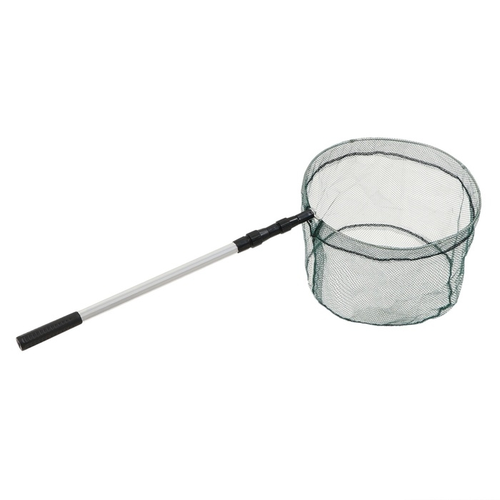 Подсачник складной телескопический П-11, 190 см, круглый обод 35 см, капрон