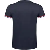 Футболка мужская Rainbow Men, темно-синяя с ярко-синим, размер S