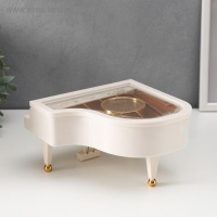 Шкатулка музыкальная механическая "Белый рояль с балериной" 10,5х17,5х18,5 см Шкатулка музыкальная механическая "Белый рояль с балериной" 10,5х17,5х18,5 см