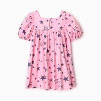 Платье детское KAFTAN "Звезды" р.30 (98-104 см) розовый Платье детское KAFTAN "Звезды" р.30 (98-104 см) розовый