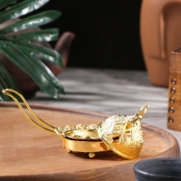 Курильница для благовоний порошковых и конусов "Колесница", кремовая, 7х12,5 см Курильница для благовоний порошковых и конусов "Колесница", кремовая, 7х12,5 см