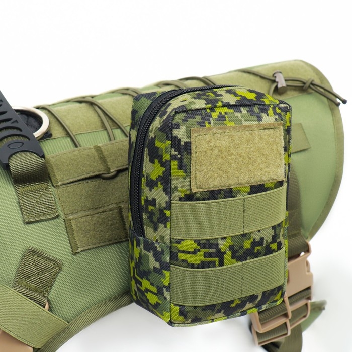 Подсумок для тактического жилета, размер 15 х 10 х 5 см, камуфляж Подсумок для тактического жилета, размер 15 х 10 х 5 см, камуфляж