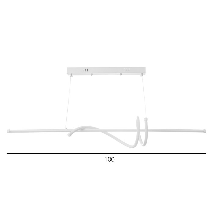 Светильник "Изгибы" LED 32Вт 6000К белый 100х18-100 см