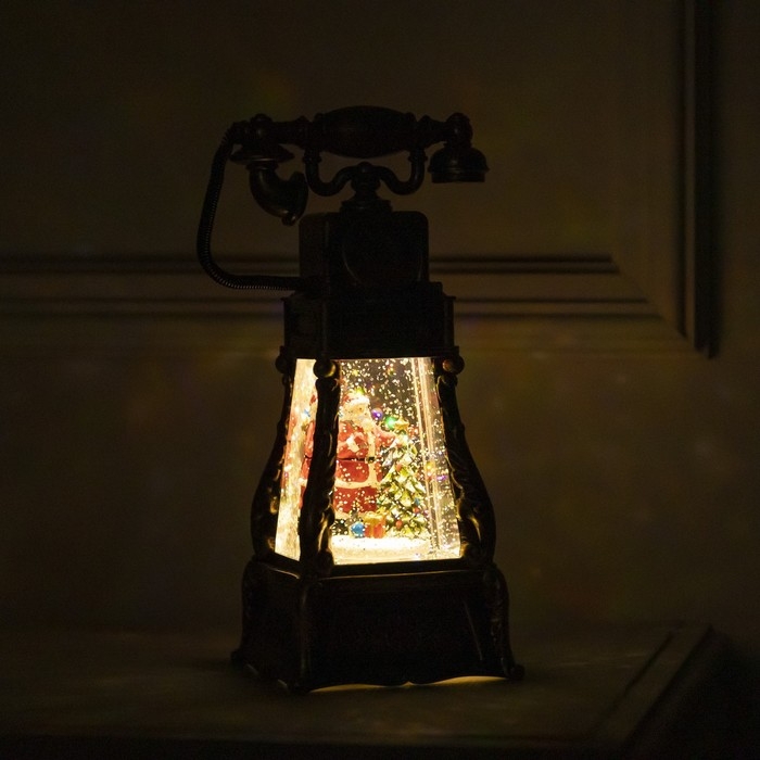 Светодиодная фигура «Телефон с Дедом Морозом» 13 × 26 × 11 см, пластик, батарейки ААх3 (не в комплекте), USB, свечение тёплое белое Светодиодная фигура «Телефон с Дедом Морозом» 13 × 26 × 11 см, пластик, батарейки ААх3 (не в комплекте), USB, свечение тёплое белое