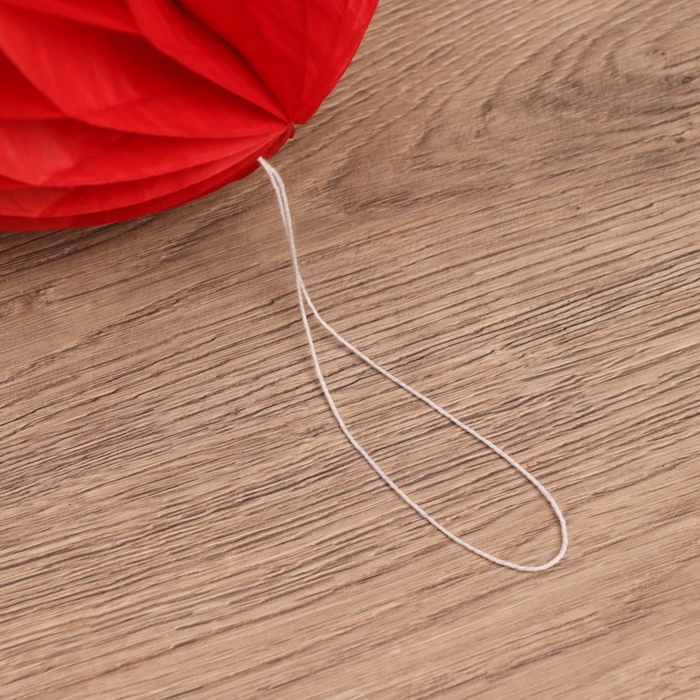 Шар бумажный декоративный, диаметр 20 см, цв. красный Шар бумажный декоративный, диаметр 20 см, цв. красный