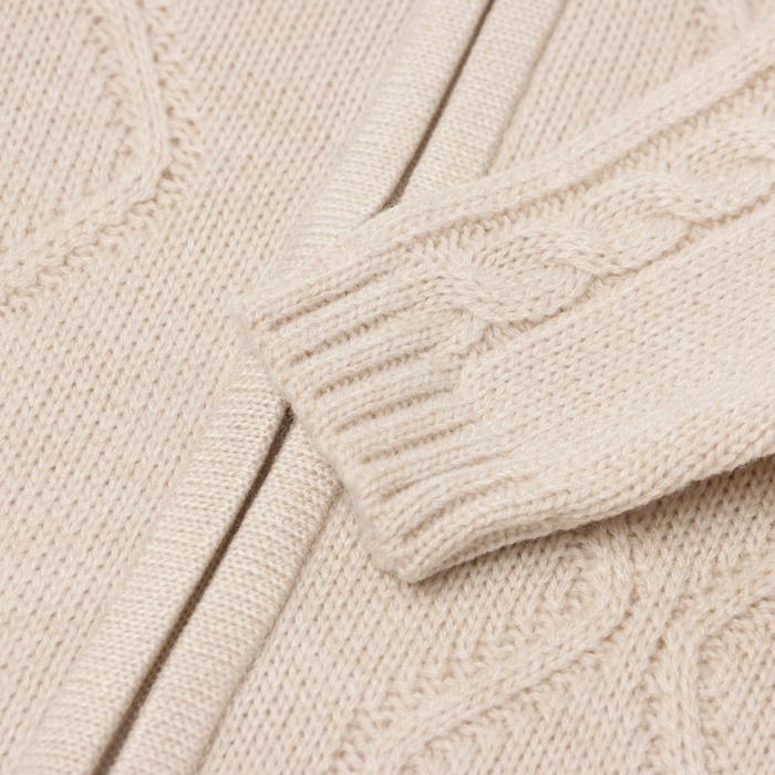 Комбинезон вязаный детский MINAKU, цвет бежевый, рост 56-62 см