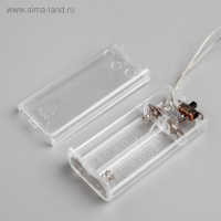 Светодиодная фигура &laquo;Ёлочка&raquo; 7 &times; 21 &times; 7 см, акрил, 20 LED, батарейки ААх2 (не в комплекте), свечение белое