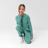 Костюм для девочки (свитшот, брюки) MINAKU цвет оливы, рост 104 см Костюм для девочки (свитшот, брюки) MINAKU цвет оливы, рост 104 см