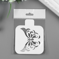 Трафарет пластик "Бабочка" 9х9 см Трафарет пластик "Бабочка" 9х9 см