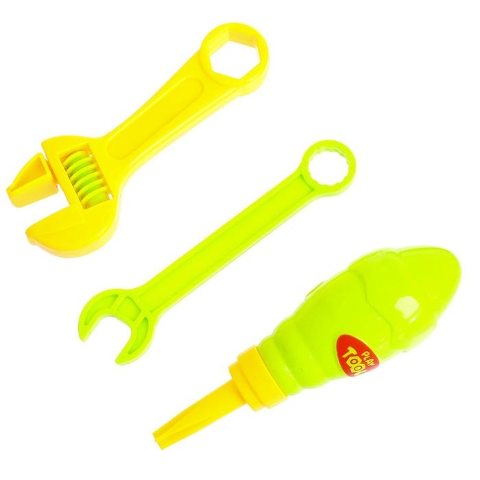 Конструктор винтовая мозаика &laquo;Животные сафари&raquo;, 4 карточки, 3 инструмента