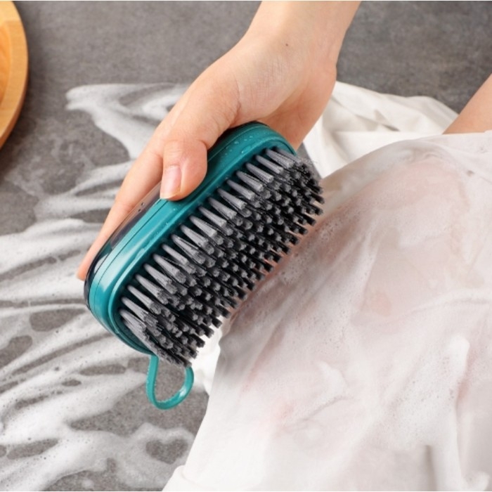 Щётка универсальная, с дозатором, 12&times;6&times;5 см