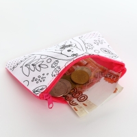 Кошелёк прямоугольный текстильный "Зайчик с букетиком", 12*8 см Кошелёк прямоугольный текстильный "Зайчик с букетиком", 12*8 см