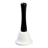 Колокольчик металлический, звонок настольный "Funk", 12.5 х 5 см, белый Колокольчик металлический, звонок настольный "Funk", 12.5 х 5 см, белый