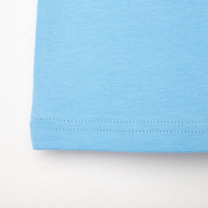 Футболка детская Basic line цвет голубой, рост 98