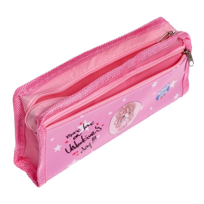 Пенал школьный Пенал школьный "Аниме" на молнии, 2 отделения, МИКС