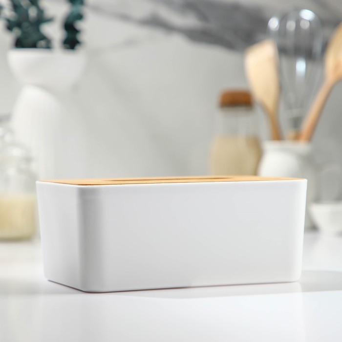 Салфетница Доляна «Мягкость», 19×13 см, бамбук Салфетница Доляна «Мягкость», 19×13 см, бамбук