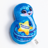 Магнит новогодний мягкий, змея, МИКС Магнит новогодний мягкий, змея, МИКС