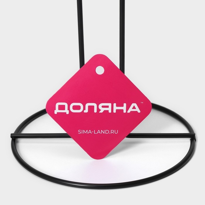 Держатель для рулонов туалетной бумаги Доляна, 55&times;15&times;15 см, цвет чёрный