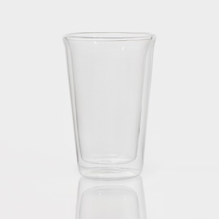 Стакан стеклянный с двойными стенками &laquo;Марте&raquo;, 350 мл