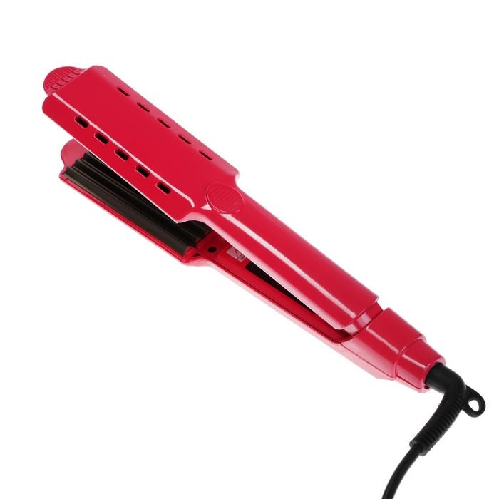 Щипцы-гофре Luazon LW-12, 35 Вт, керамическое покрытие, 40х110 мм, 220 &deg;C, красные