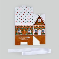 Коробка подарочная новогодняя складная &laquo; Пряничный домик &raquo;, 15 х 18 х 10 см, Новый год